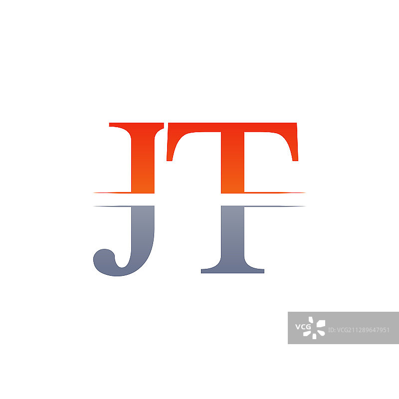 JT字母标志设计模板图片素材