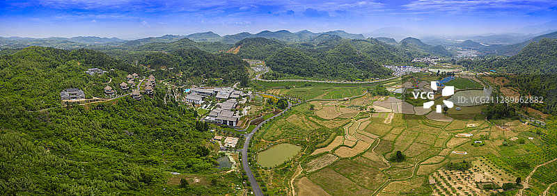 航拍桂林全州大碧头国际旅游度假村图片素材