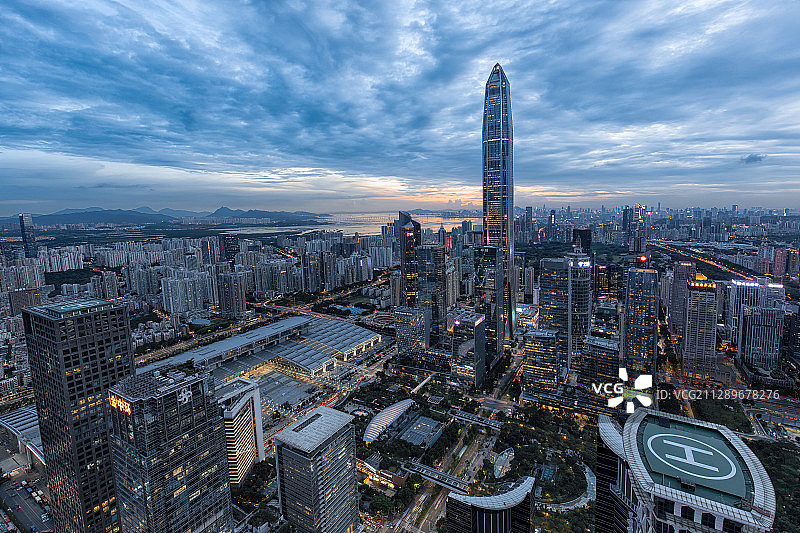 深圳福田中心区图片素材