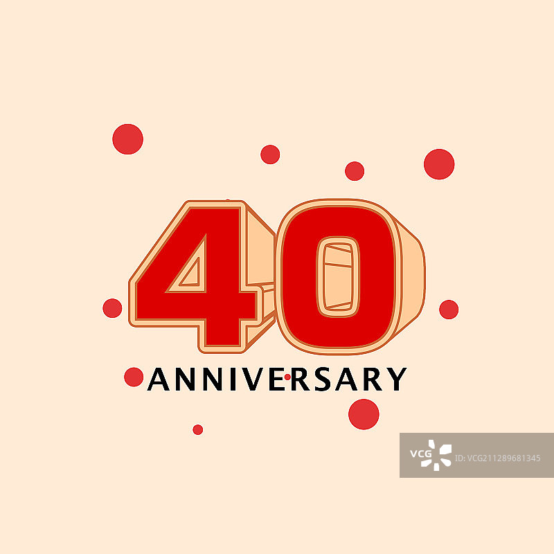 40周年纪念模板设计图片素材