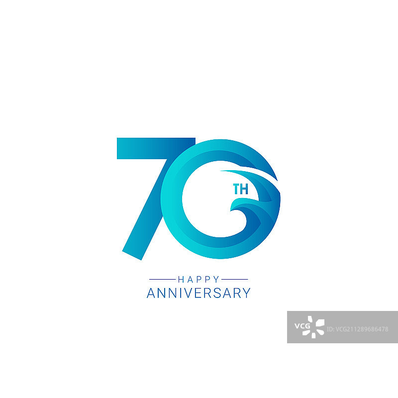 70周年纪念鸟模型模板设计图片素材