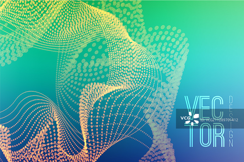 抽象背景动态粒子波浪图片素材