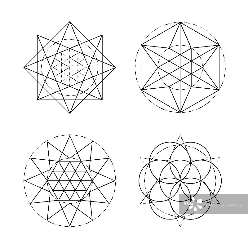 神圣几何图形合集图片素材
