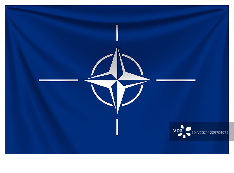 北约旗帜背面图片素材