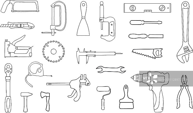 工程测量扁平图标图片素材