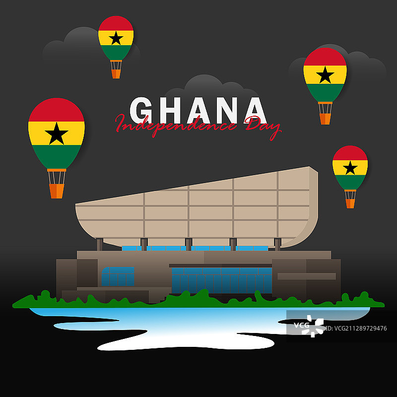 加纳独立日设计模板图片素材
