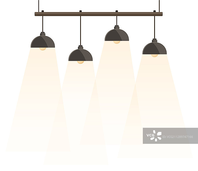 照亮房间的基本家具吊灯图片素材