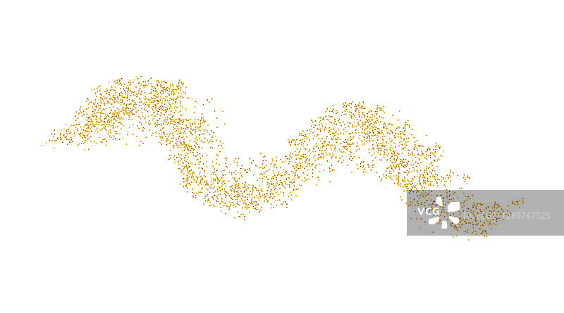 撒满面包屑的波浪形条带图片素材