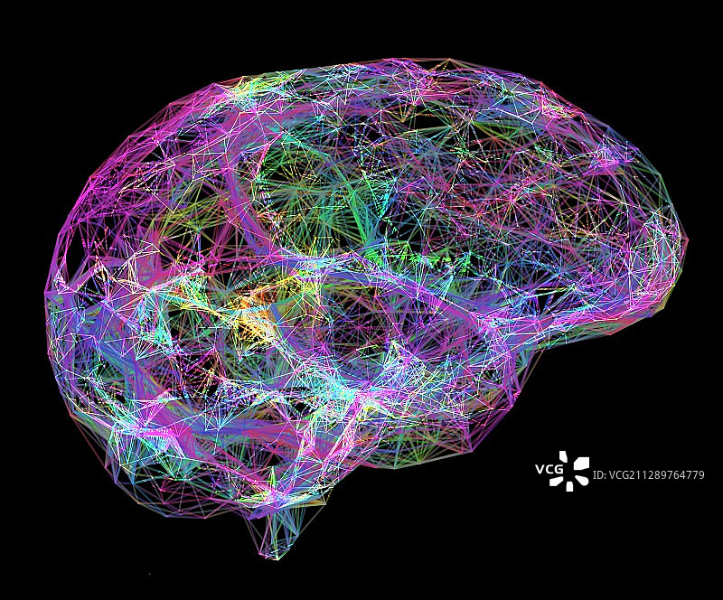 大脑神经网络插画图片素材