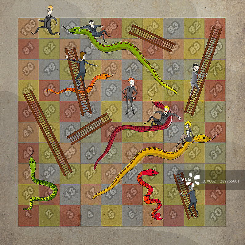 商业起伏插图图片素材