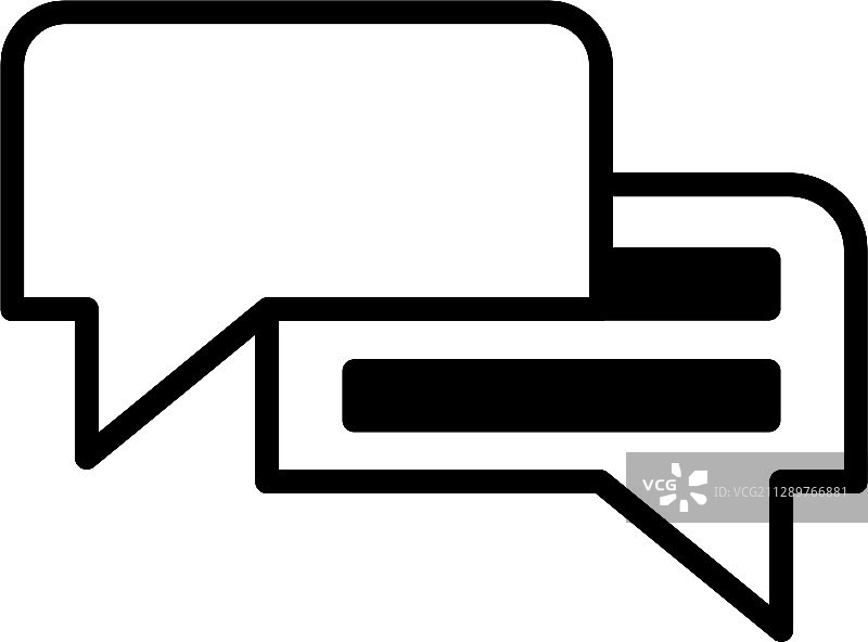 白色背景上的对话气泡图片素材