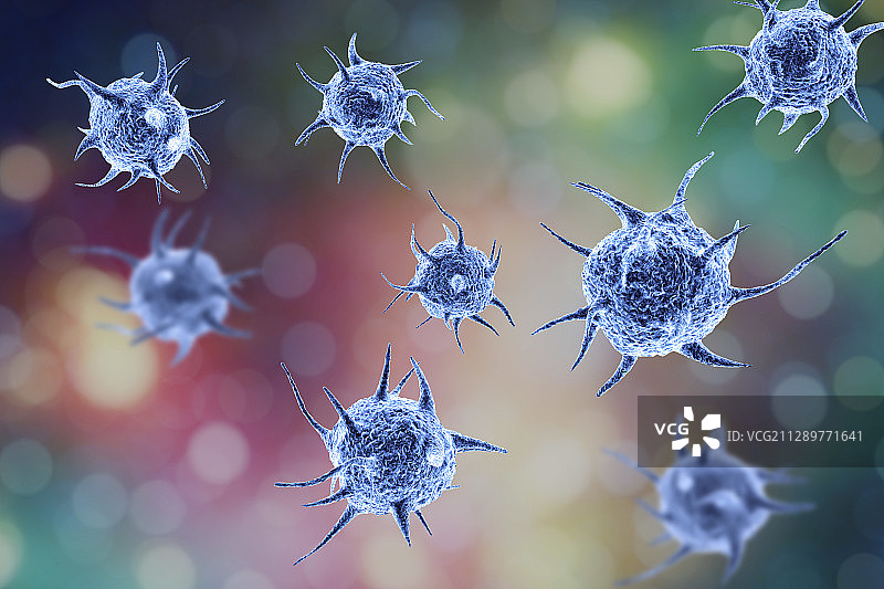 寄生微生物插画图片素材