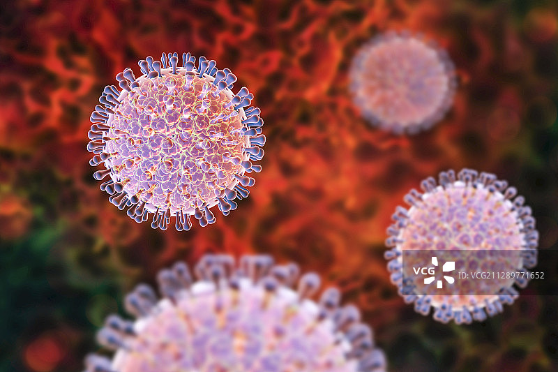 轮状病毒颗粒示意图图片素材