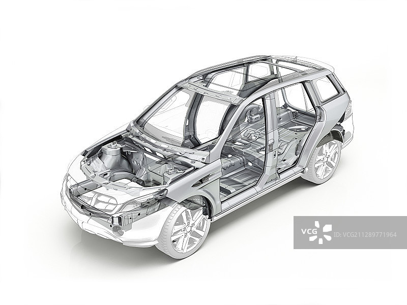 汽车技术图纸，插图图片素材