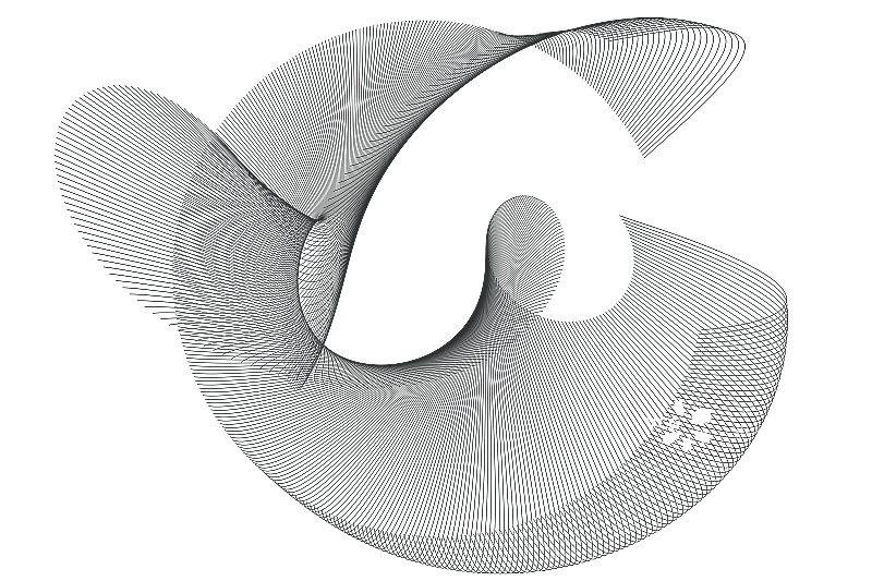 高科技抽象线框波浪线元素图片素材