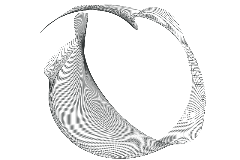 高科技抽象线框波浪线元素图片素材