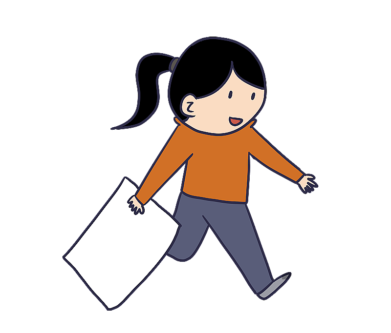 元素：开心拿到通知的女性图片素材