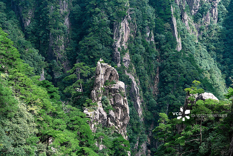 中国安徽省黄山市黄山风景名胜区西海大峡谷图片素材