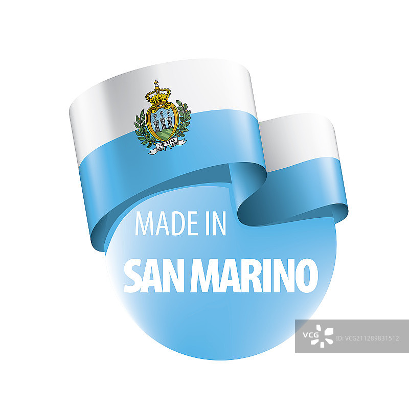 圣马力诺国旗上有白色图片素材