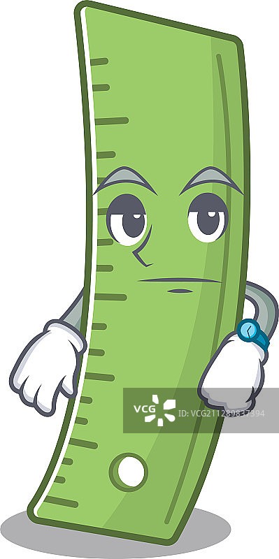 卡通角色设计与尺子图片素材