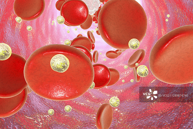 血液中的纳米颗粒插图图片素材