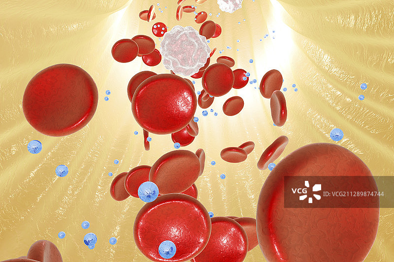 血液中的纳米颗粒插图图片素材