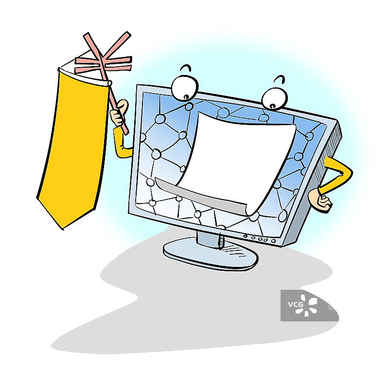 拟人化电脑图片素材