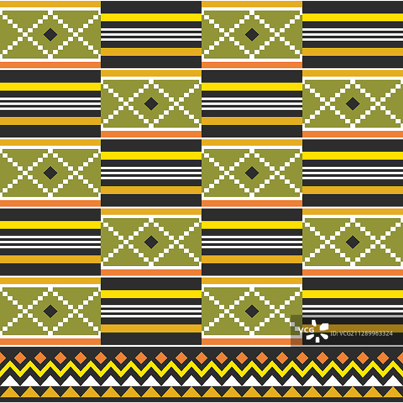 肯特几何无缝部落图案图片素材