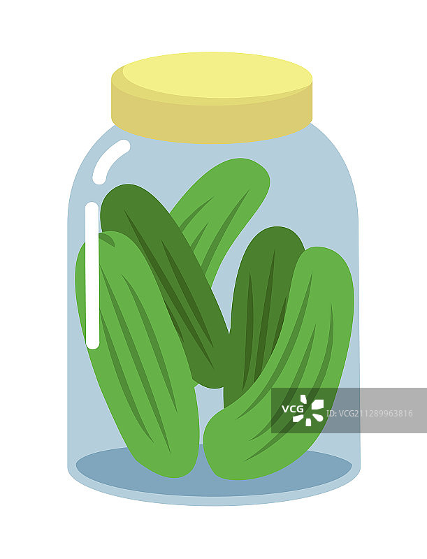 罐装自制腌黄瓜图片素材