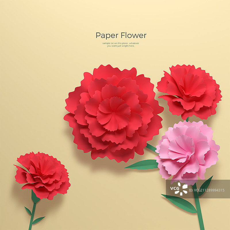 3D纸花 005图片素材