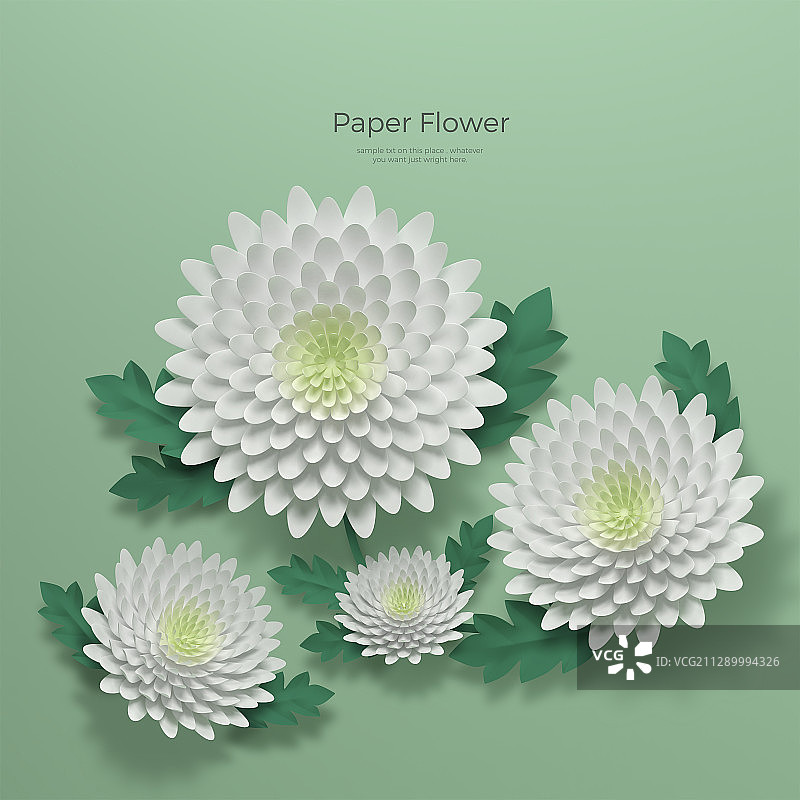 3D纸花007图片素材