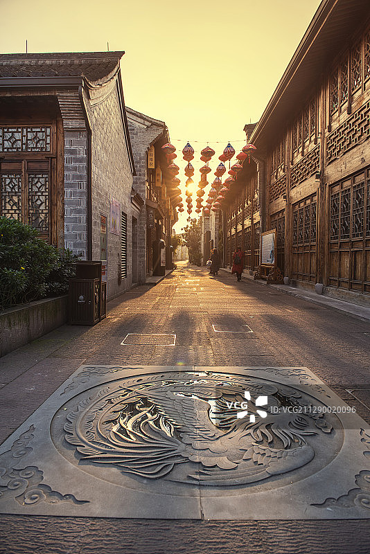 浙江省宁波南塘老街图片素材