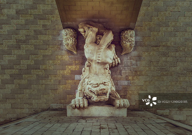 湖北省襄阳市襄城区唐城朱雀门图片素材