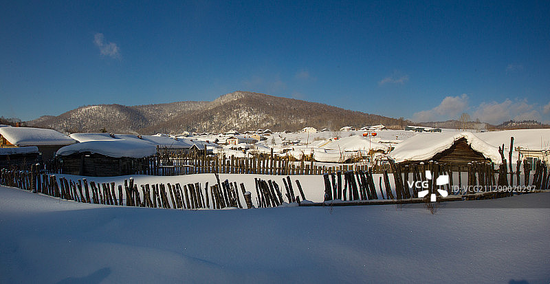 黑龙江省牡丹江市威虎山雪乡图片素材