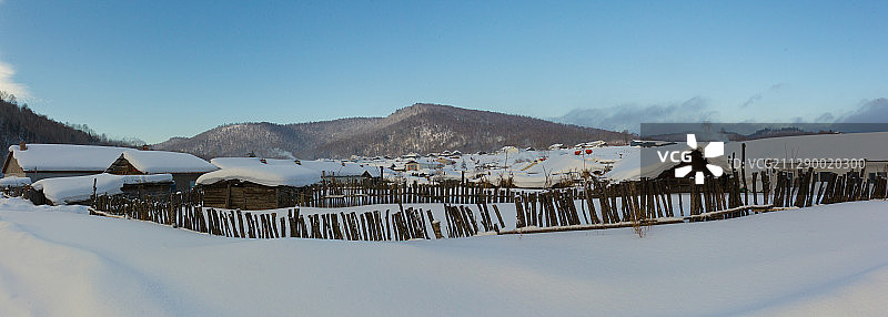 黑龙江省牡丹江市威虎山雪乡图片素材