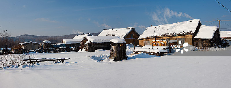 黑龙江省牡丹江市威虎山雪乡图片素材