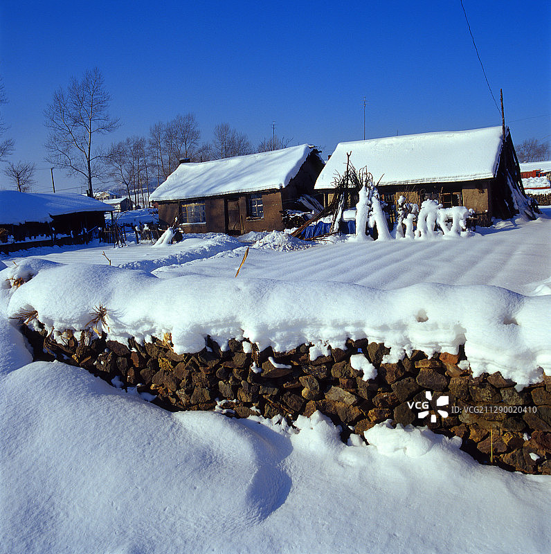黑龙江省牡丹江市威虎山雪乡图片素材