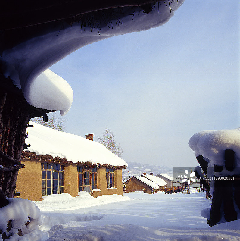 黑龙江省牡丹江市威虎山雪乡图片素材
