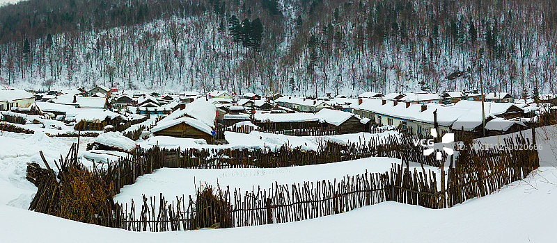 黑龙江省牡丹江市威虎山雪乡图片素材