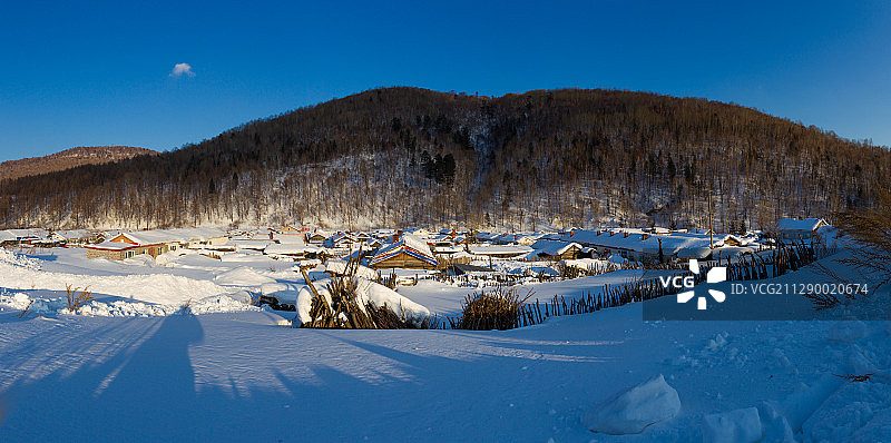 黑龙江省牡丹江市威虎山雪乡图片素材