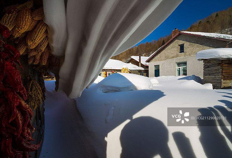 黑龙江省牡丹江市威虎山雪村图片素材