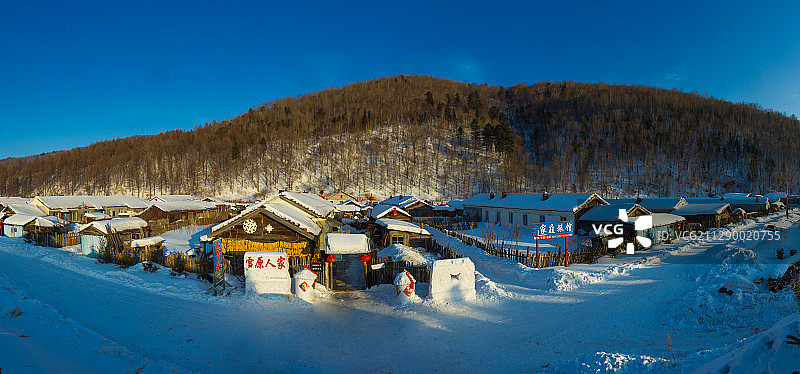 黑龙江省牡丹江市威虎山雪乡图片素材
