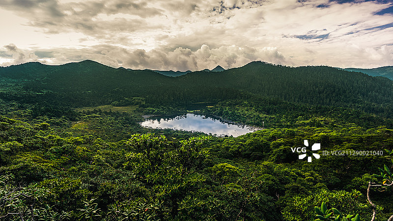 云南丽江老君山九十九龙潭风光杜鹃花源头图片素材