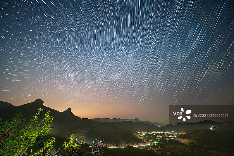 七星台星轨1图片素材