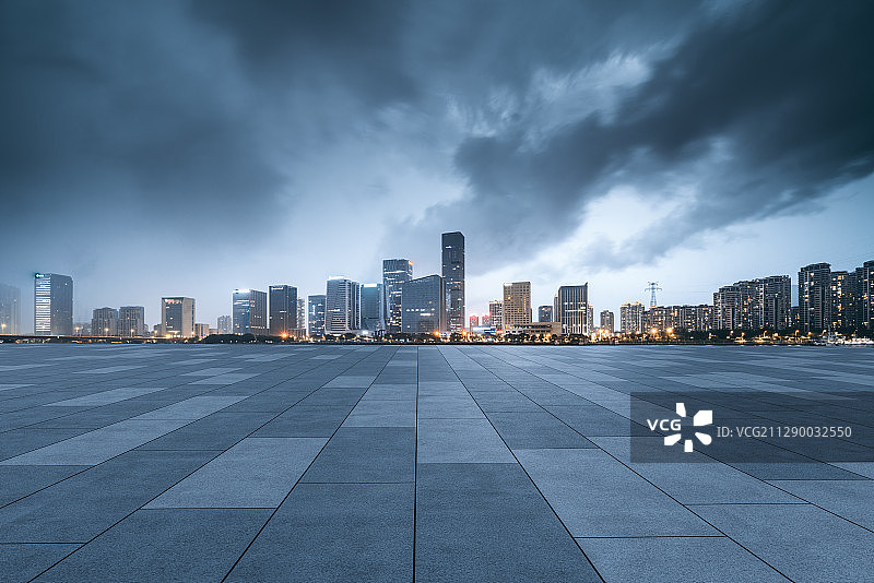 城市广场夜景图片素材