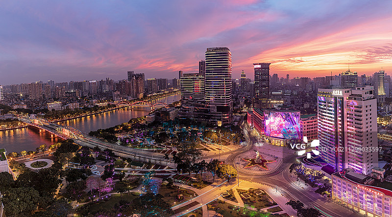 广州海珠广场新中国成立70周年图片素材