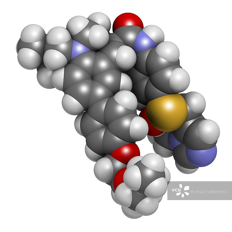 Cenicriviroc HIV药物分子图片素材