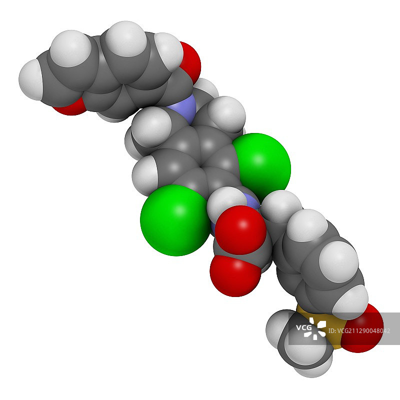 Lifitegrast药物分子图片素材