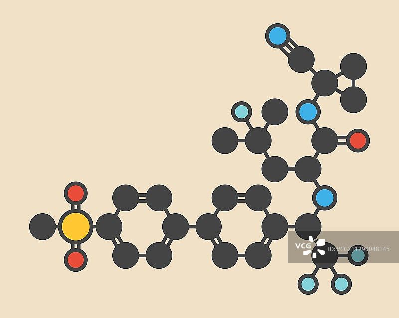 奥达那替比分子图片素材