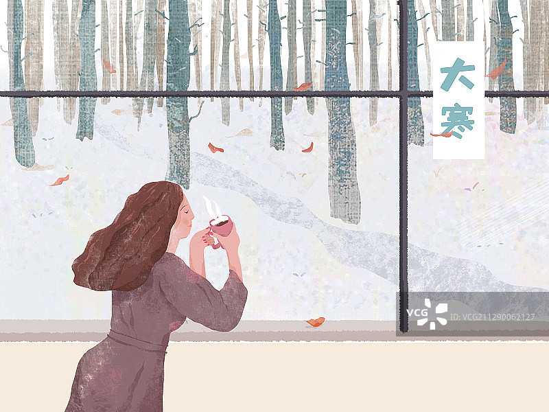 二十四节气系列插画图片素材